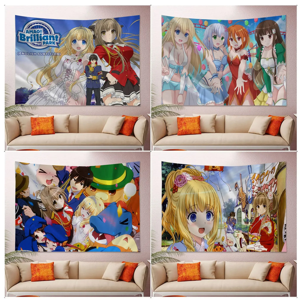 Amagi Brilliant Park Anime Tapestry Wall Decor