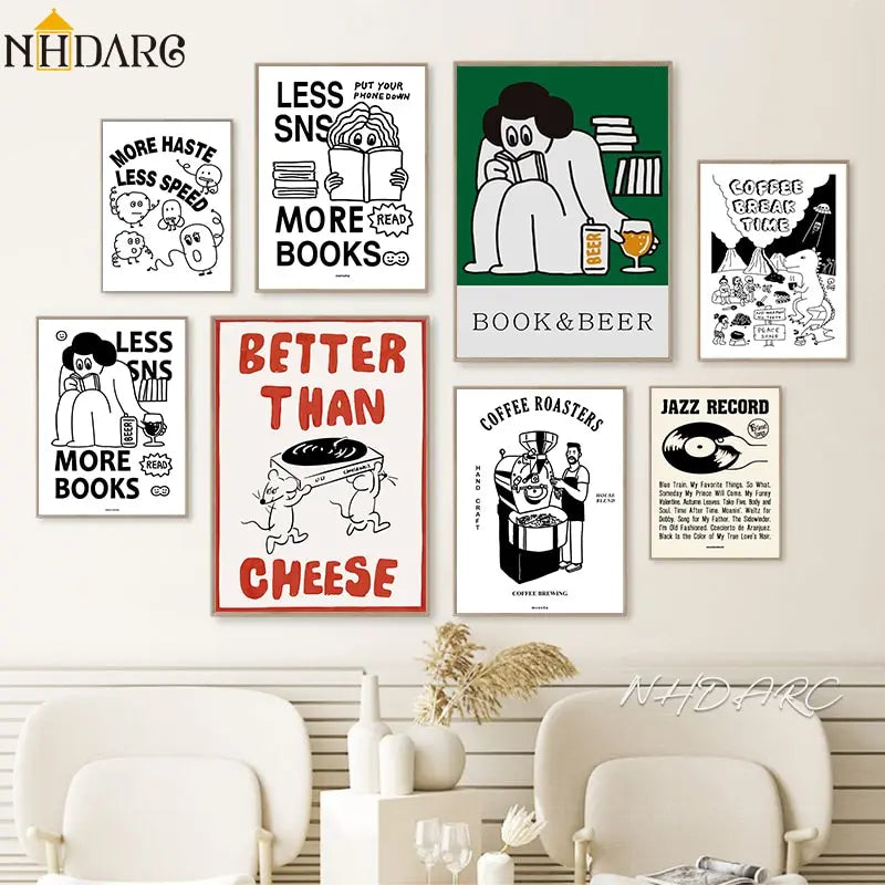 Dinosaur Mouse Canvas Print - Modern Wall Art Decor