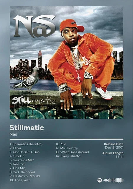 Nas Album Cover Canvas: It Was Written, Life Is Good Art