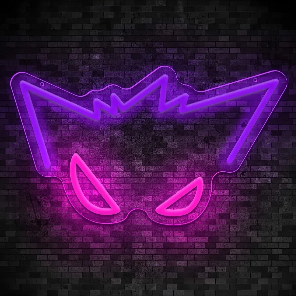 Gengar LED Neon Sign: Pokemon Decor for Bedroom & Gifts