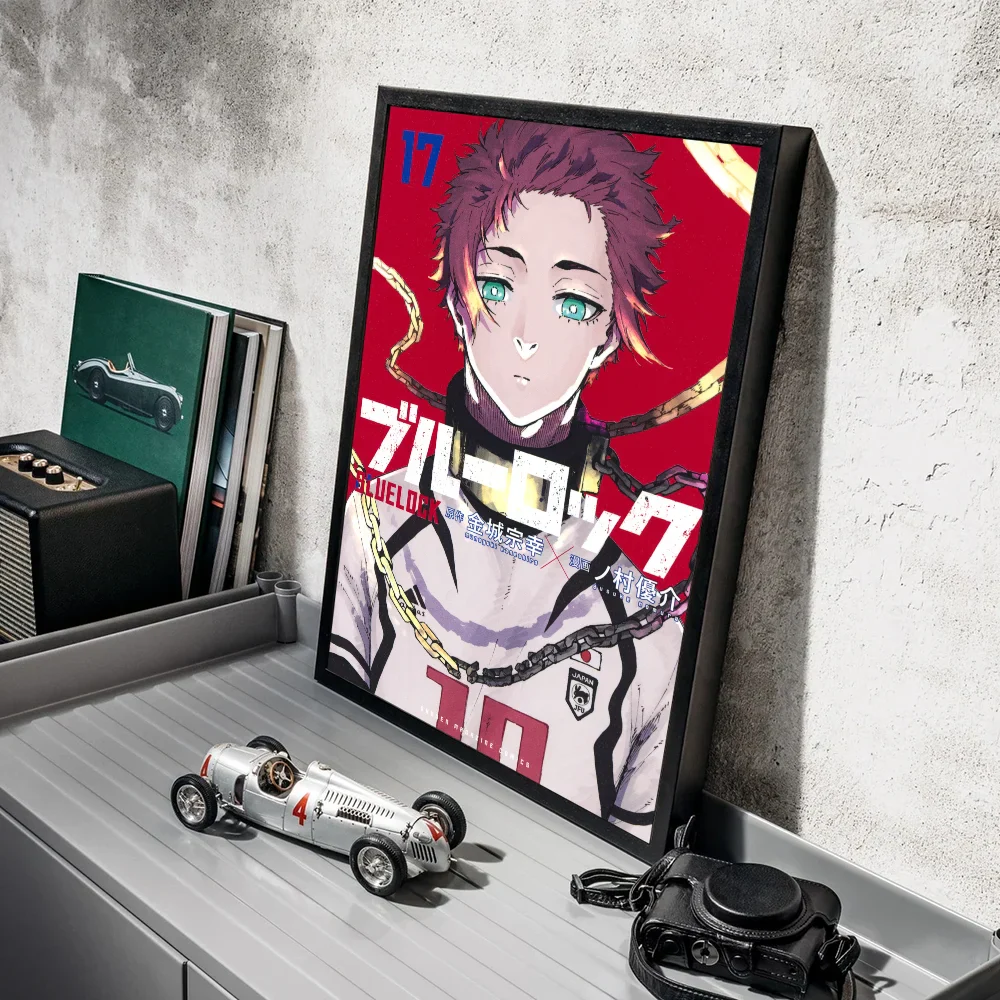 Blue Lock Anime Poster Retro Kraft Wall Art Decor