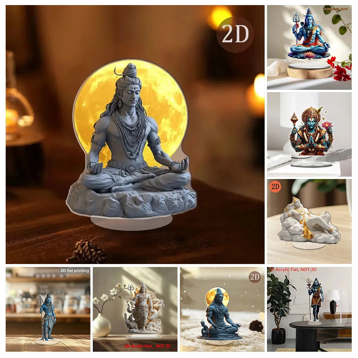 Shiva Acrylic Stand: Home & Office Decor Gift