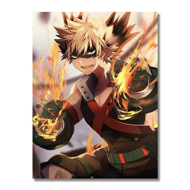 My Hero Academia Anime Canvas Wall Art Poster