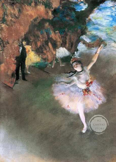 Degas Star Dancer Ballerina Canvas Print Wall Art
