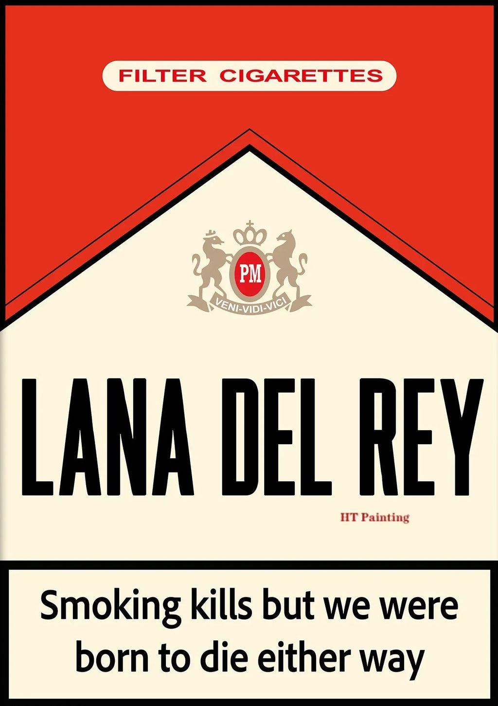 Lana Del Rey Born To Die Lyrics Canvas Poster Wall Art