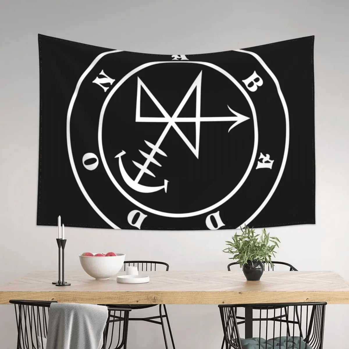 Abaddon Seal Aesthetic Korean Wall Tapestry Decor