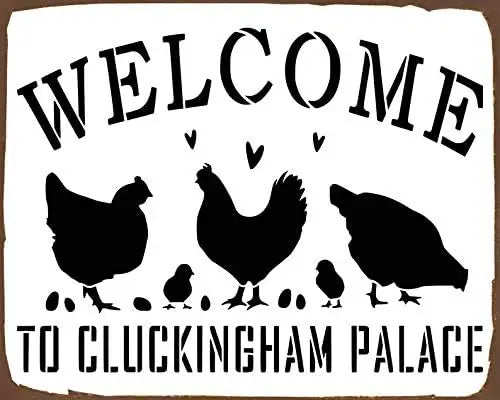 Cluckingham Palace Chicken Coop Farmhouse Decor Sign