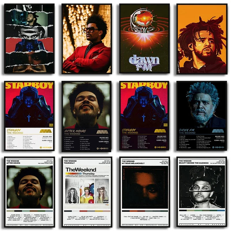 Starboy Album Poster - Hip Hop Canvas Art Wall Decor