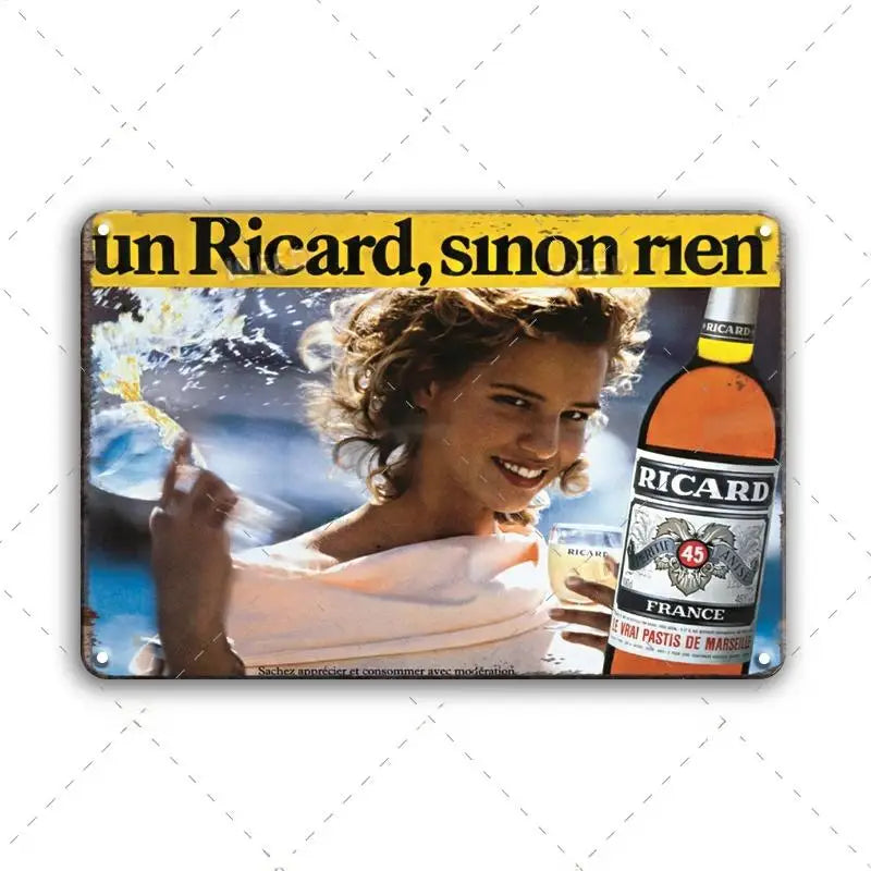 Vintage Beer Tin Signs for Bars & Pubs Wall Decor