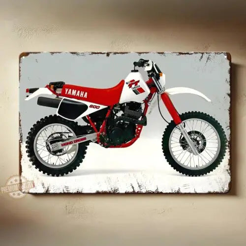 Yamaha TT600 Metal Poster Sign 20x30cm Collectible