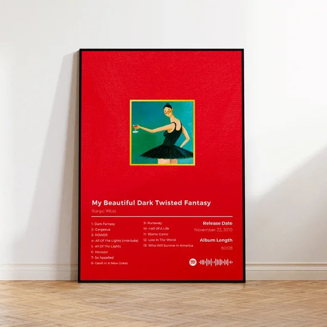 Kanye West Rapper Poster Canvas Wall Art Decor