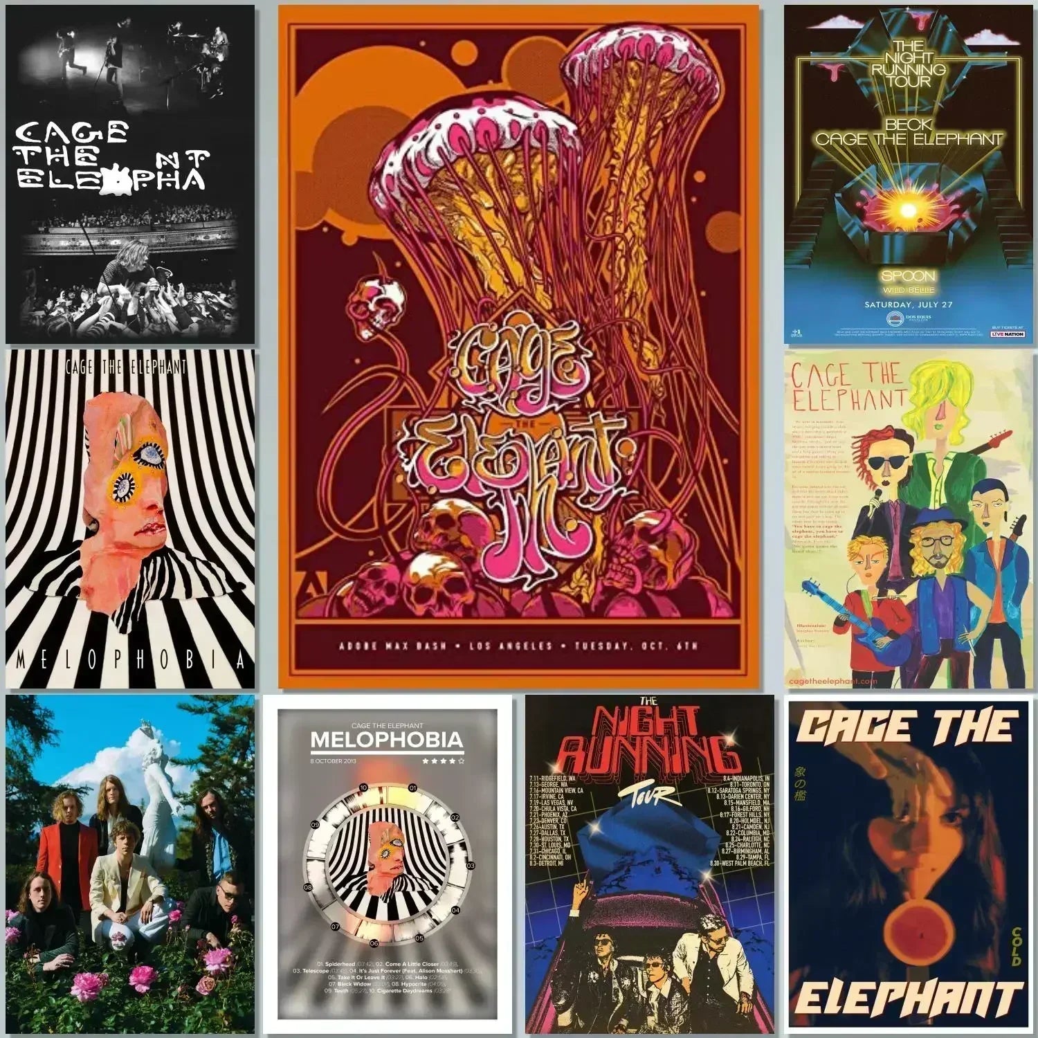 Cage the Elephant Canvas Poster Wall Art Decor