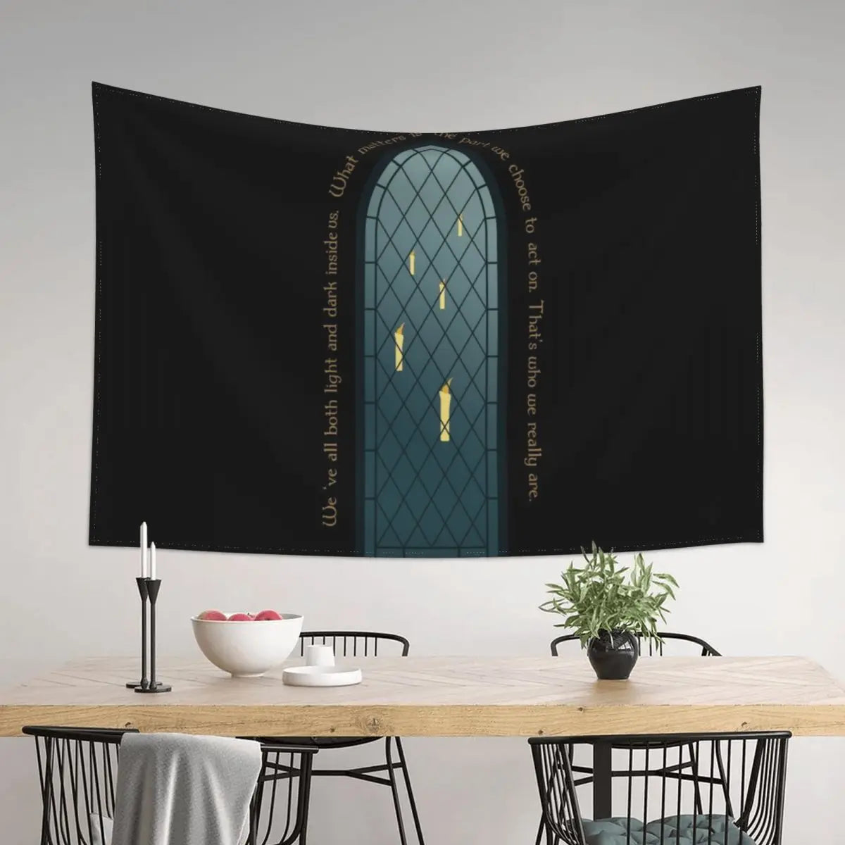 Korean Style Light & Dark Bedroom Tapestry Decor