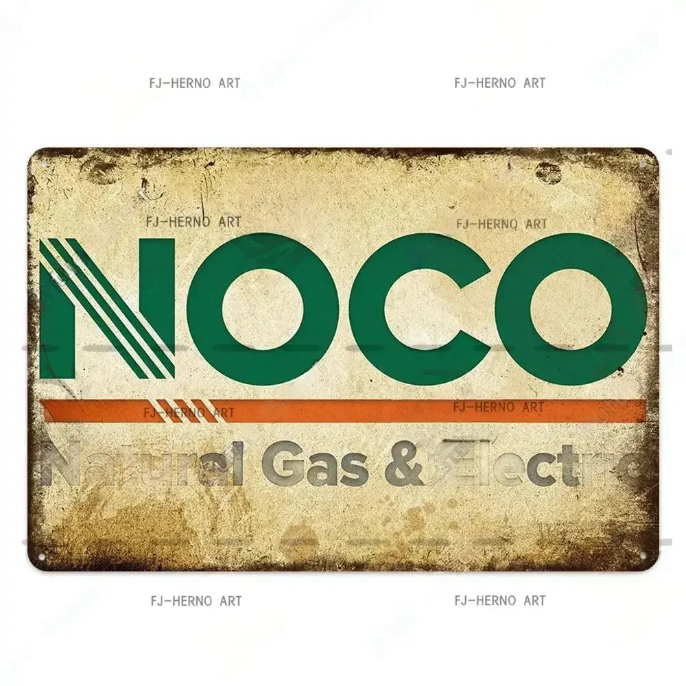 Vintage Car Parts Tin Sign Garage Decor Wall Plaque