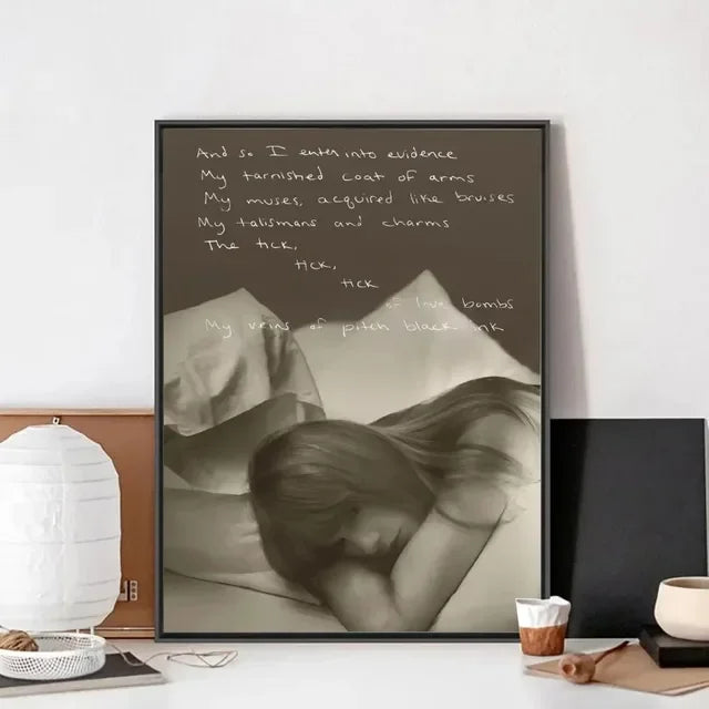 Taylor Swift Aesthetic Canvas Wall Art Poster Decor