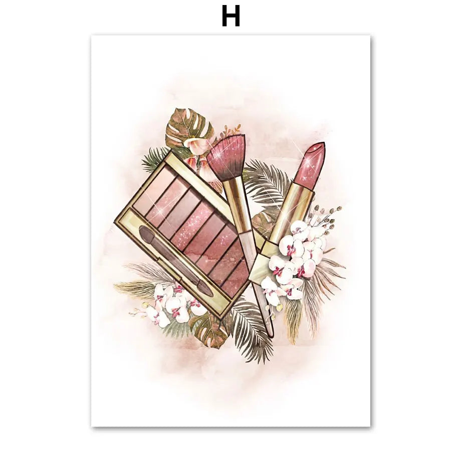 Boho Lips Art Prints: Modern Salon & Girl Room Decor