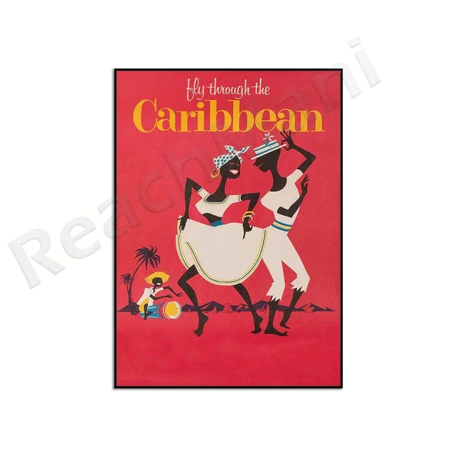 Retro Travel Poster Set: City & Country Wall Art Printables